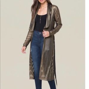 Gold black stripe BeBe Robe-  photoshoot only